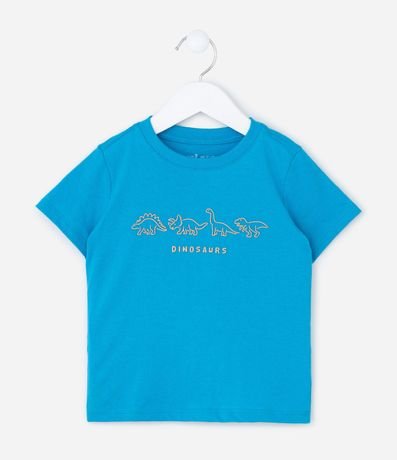 Remera Infantil con Estampa Relieve de Dinos - Talle 1 a 6 años 2