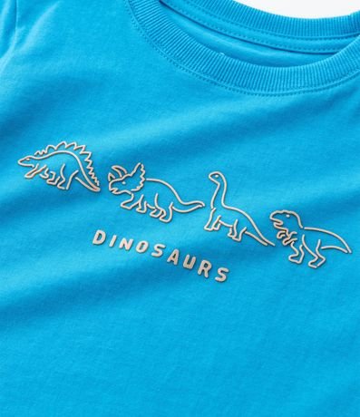 Remera Infantil con Estampa Relieve de Dinos - Talle 1 a 6 años 5