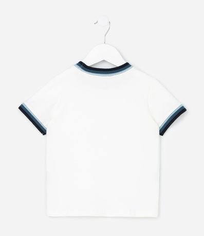 Remera Infantil con Bies Contrastante en Rib - Talle 1 a 6 años 2