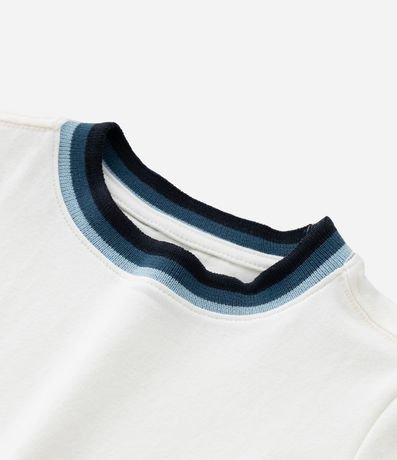 Remera Infantil con Bies Contrastante en Rib - Talle 1 a 6 años 5