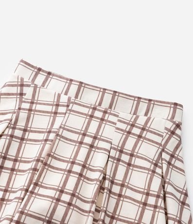 Short Pollera Infantil de Cuadros con Pliegues - Talle 5 a 14 años 6