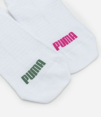 Kit 02 Medias Caña Corta Deportivas en Algodón Puma 4