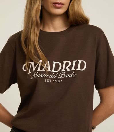 Remera en Algodón con Lettering Madrid 4