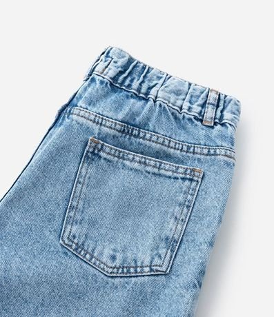 Bermuda Recta Infantil en Jeans con Cintura Elástica - Talle 5 a 14 años 4