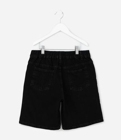 Bermuda Recta Infantil en Jeans con Cintura Elástica - Talle 5 a 14 años 2