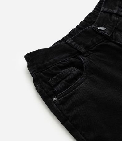 Bermuda Recta Infantil en Jeans con Cintura Elástica - Talle 5 a 14 años 4