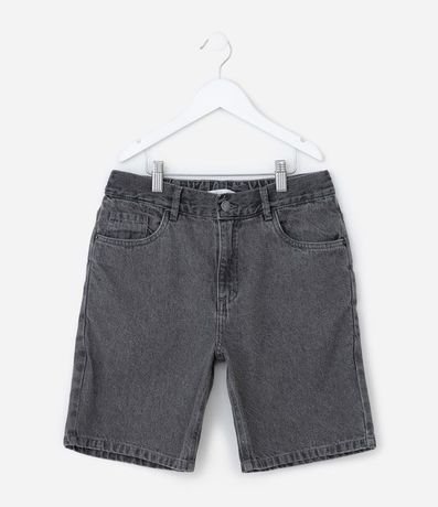 Bermuda Recta Infantil en Jeans con Cintura Elástica - Talle 5 a 14 años 1