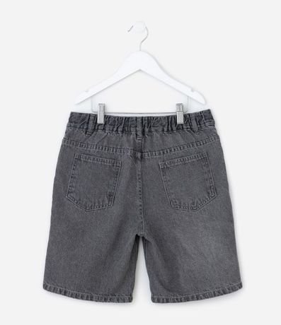 Bermuda Recta Infantil en Jeans con Cintura Elástica - Talle 5 a 14 años 2