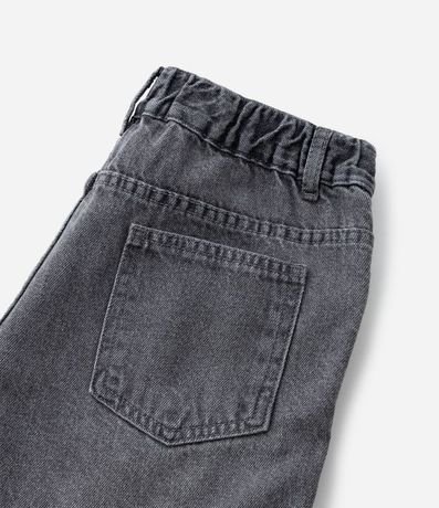 Bermuda Recta Infantil en Jeans con Cintura Elástica - Talle 5 a 14 años 4