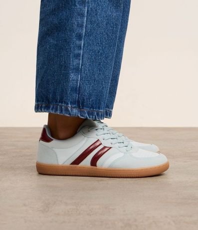 Championes Chuteira en PU con Efecto Gamuza