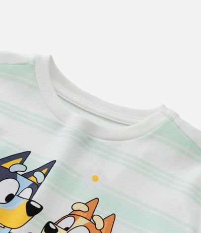 Remera Infantil Rayada con Estampa Bluey y Bingo - Talle 1 a 6 4