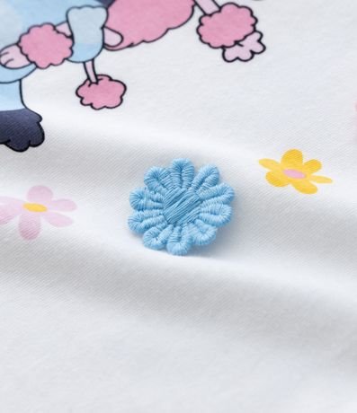 Remera Infantil Relaxed con Flores Aplicadas Bluey y Coco - Talle 1 a 6 años 4
