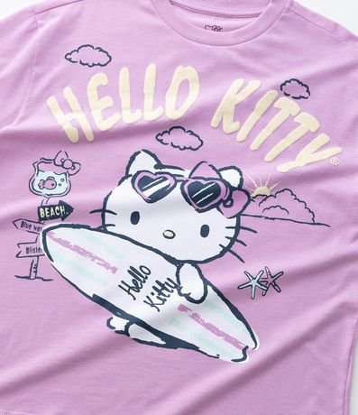 Remera Relaxed  Infantil con Estampa Hello kitty Surfista - Talle 5 a 14 años 5