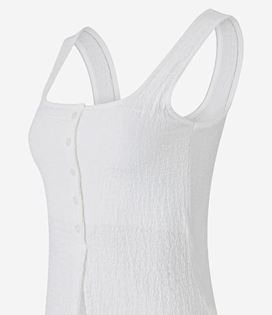 Blusa Musculosa con Textura y Botones Delanteros 5