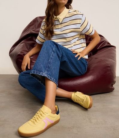 Championes Estilo Taco en PU con Detalles Laterales 2