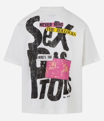 Remera Boxy en Malla con Estampa Frente y Espalda Sex Pistols 8