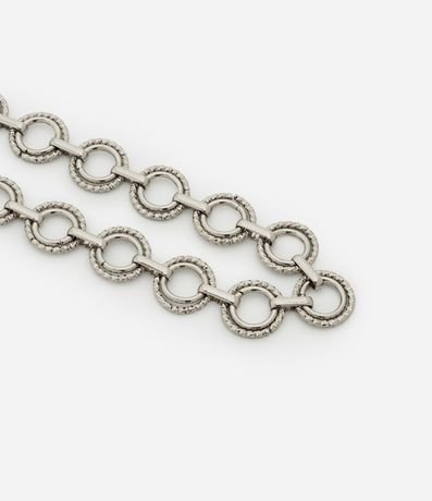 Cinturón Estrecho en Metal Liso y  Cadena y Bola 2