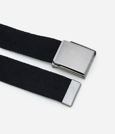 Cinturón en Lona de Algodón con Hebilla Caimán 2