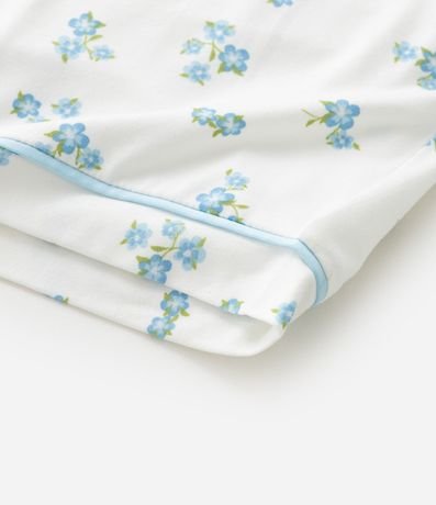 Pijama Infantil corto Peach Touch con Estampa Floral- Talle 5 al 14 8