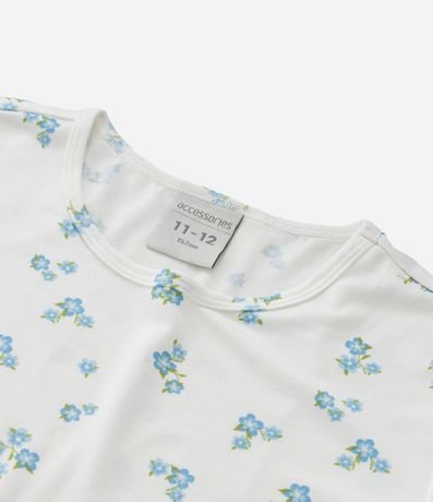 Pijama Infantil corto Peach Touch con Estampa Floral- Talle 5 al 14 6