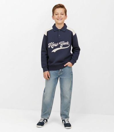 Pantalón Baggy Infantil en Jeans - Talle 5 a 14 años