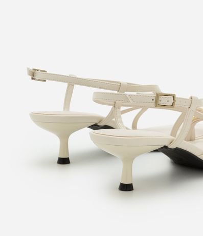 Sandalia con Tiras Finas Asimétricas y Dedera Bold 5