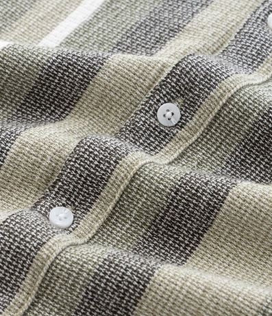 Camisa en Algodón Texturizada con Estampa Rayas 9