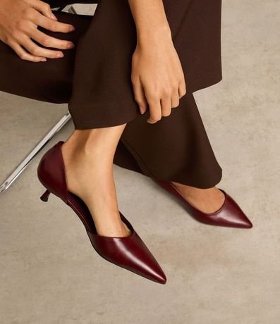 Zapato Tacones con Punta Fina y Lateral Asimétrica 5