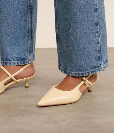 Zapato Tacones Slingback con Tiras y Hebilla 6