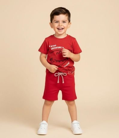 Bermuda Infantil con Textura Waffle - Talle 1 a 6 años