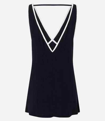 Salida de Playa Vestido en Viscosa con Bies Contrastante 9