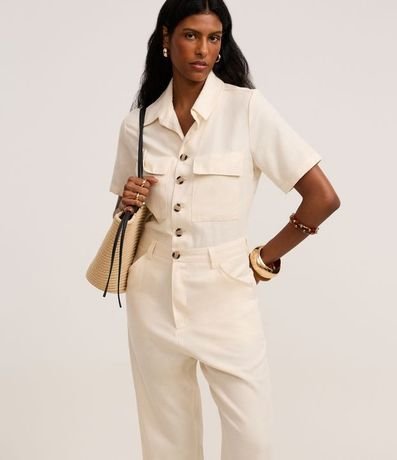 Mono en Sarga con Solapas y Trabillas 2