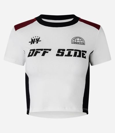 Blusa New T-Shirt en Algodón con Lettering NY Off Side 5