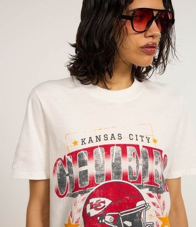 Remera Alargada en Algodón con Estampa Chiefs 3