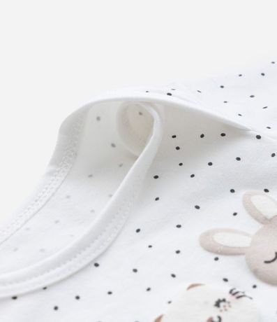 Body Infantil en Algodón con Estampa Animalitos - Talle RN a 18 meses 5