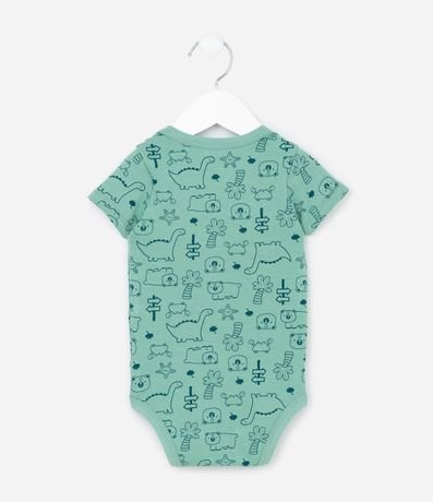 Body Infantil con Estampa de Oso y Dino - Talle 0 a 18 Meses 2