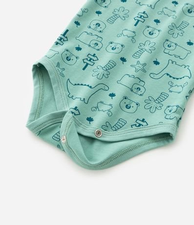 Body Infantil con Estampa de Oso y Dino - Talle 0 a 18 Meses 5