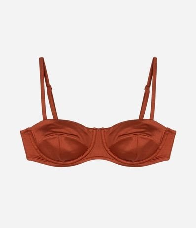 Bikini Top Media Taza en Microfibra Brillante 4