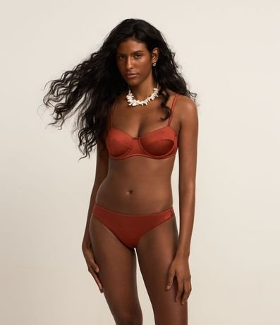 Bikini Top Media Taza en Microfibra Brillante 2