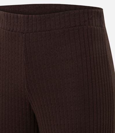 Pantalón Recto en Rib con Cintura Mediana 2