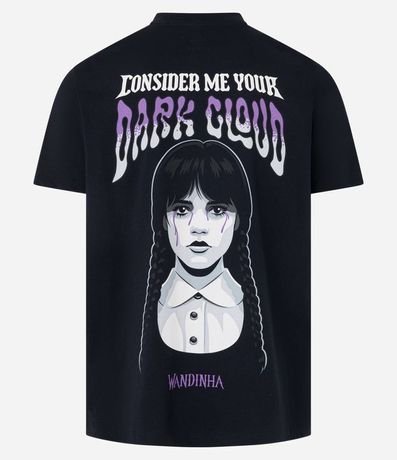 Remera Regular en Algodón con Estampa Wednesday 7