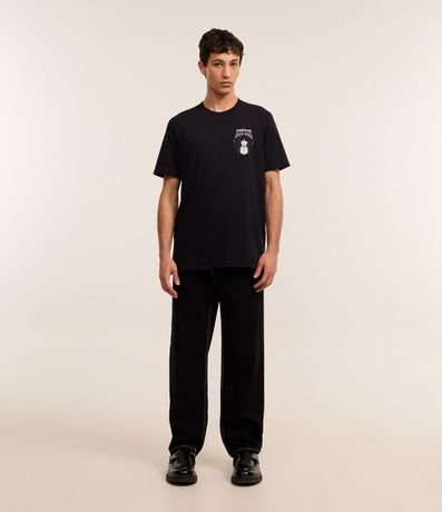 Remera Regular en Algodón con Estampa Wednesday 3