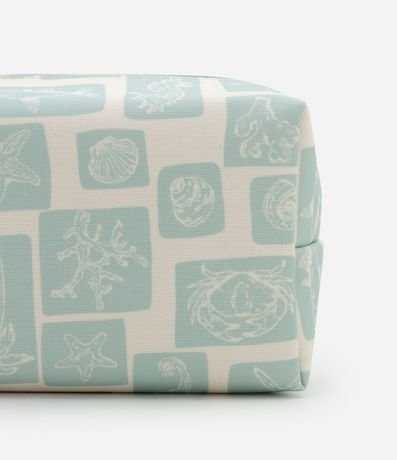 Kit 03 Neceseres Grande y Rectangulares Medias Variadas con Estampa Fondo del Mar 3