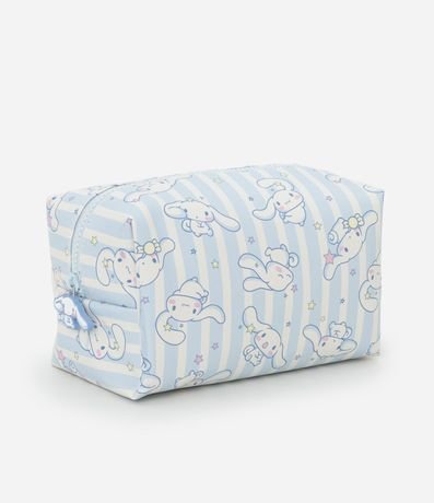 Neceser Rectangular con Rayas y Estampa de Cinamon Roll