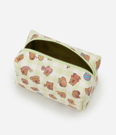 Neceser Rectangular con Estampa Vichy Carpincho Summer 2