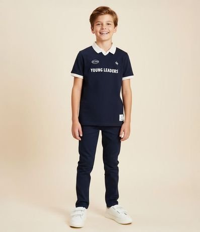 Remera Polo Infantil con Lettering - Talle 5 a 14 años 1