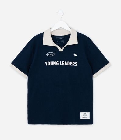 Remera Polo Infantil con Lettering - Talle 5 a 14 años 1