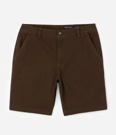 Bermuda Sarga Lisa con Bolsillos