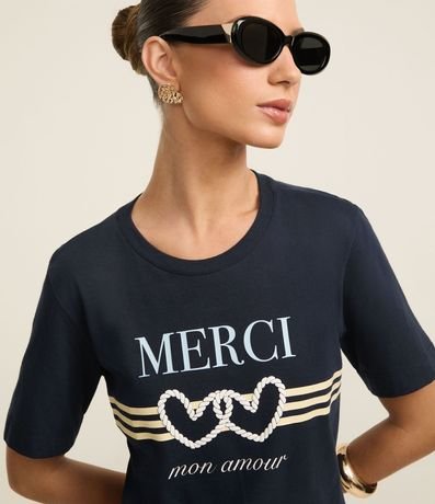 Remera en Algodón con Estampa Merci 4
