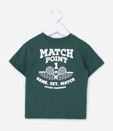 Remera Infantil con Estampa Frente y Espalda Tennis Vibes - Talle 1 a 6 años 2